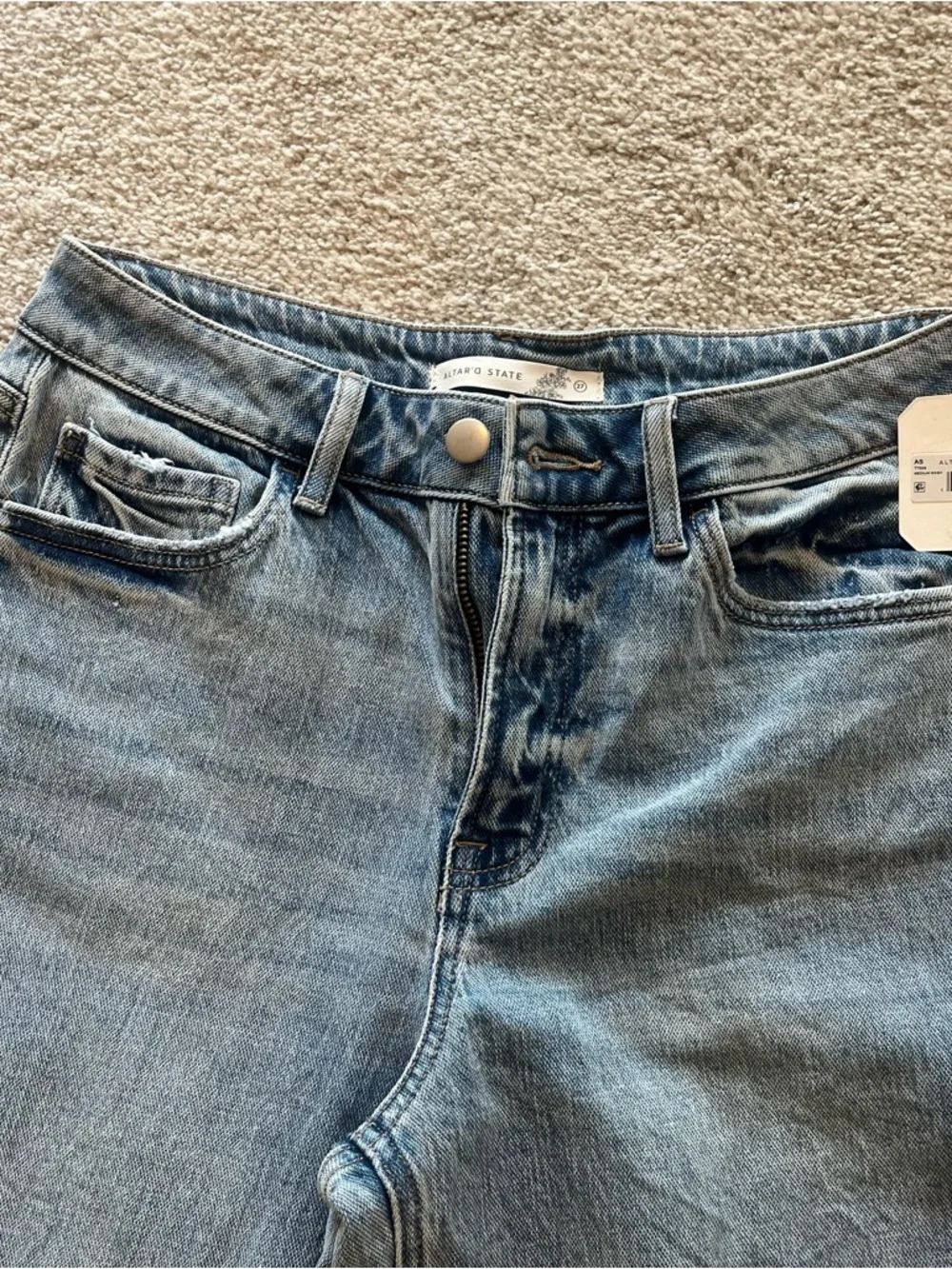 Altar'd State Medium Wash Chandler Denim Jeans with Tag - Picture 5 of 6